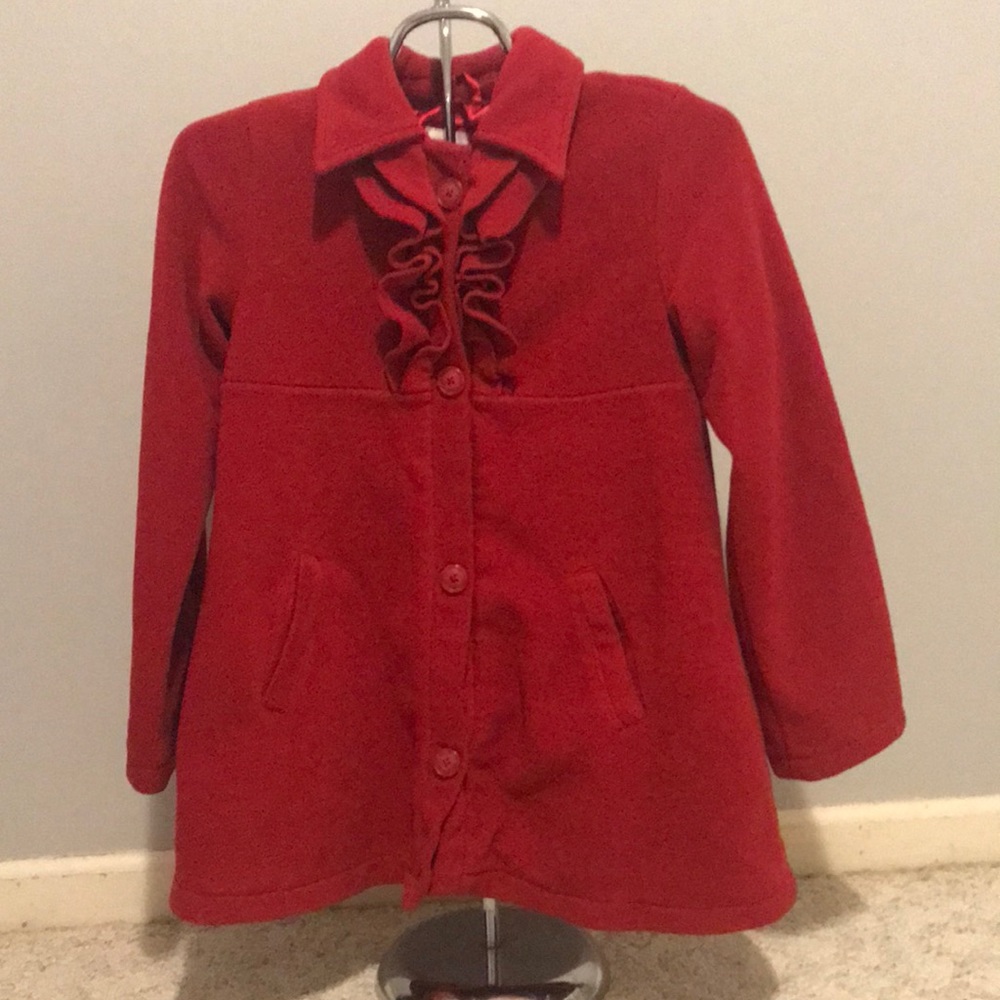 Girls Red Dress Jacket, size 10/12